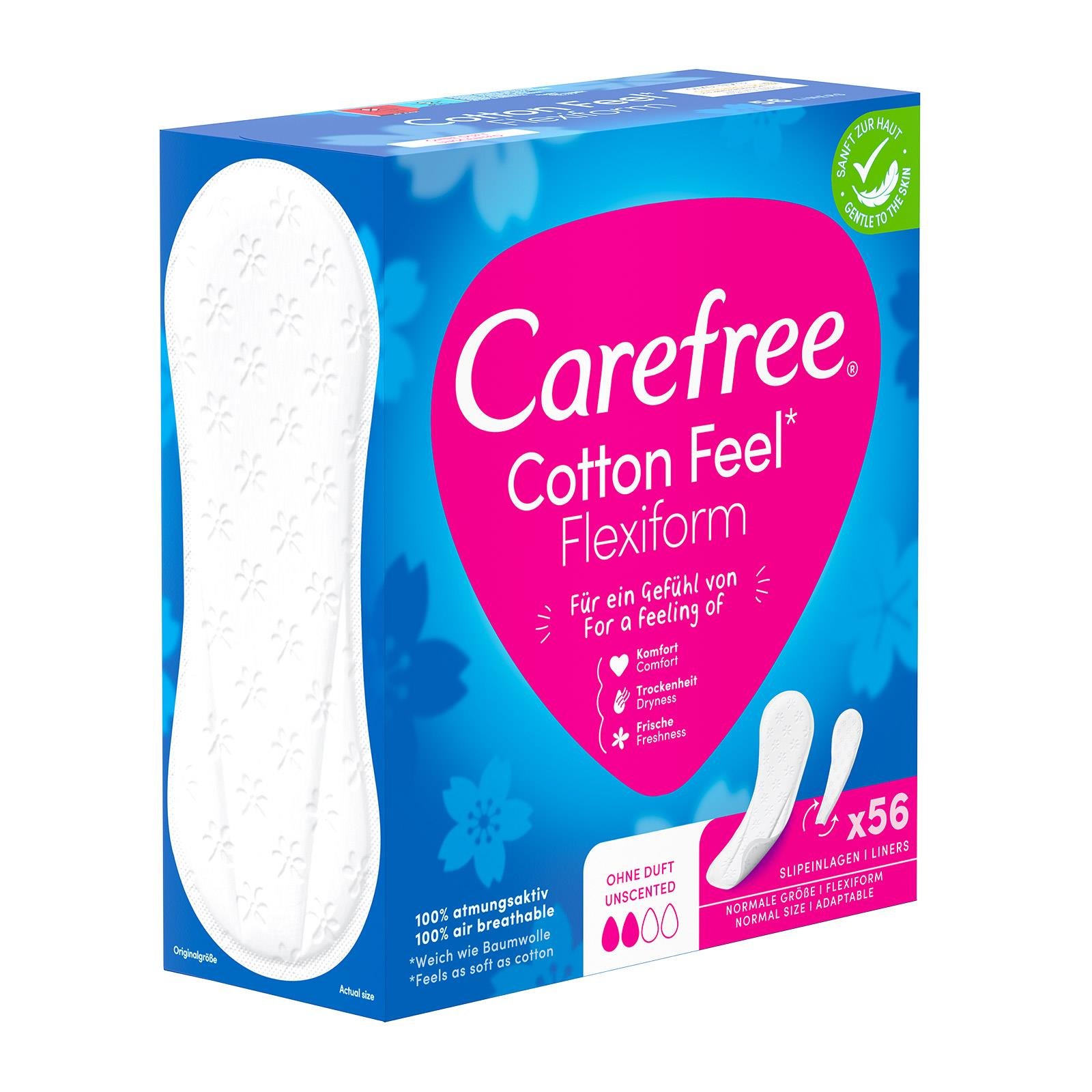 Carefree Cotton Flexiform Slipeinlagen