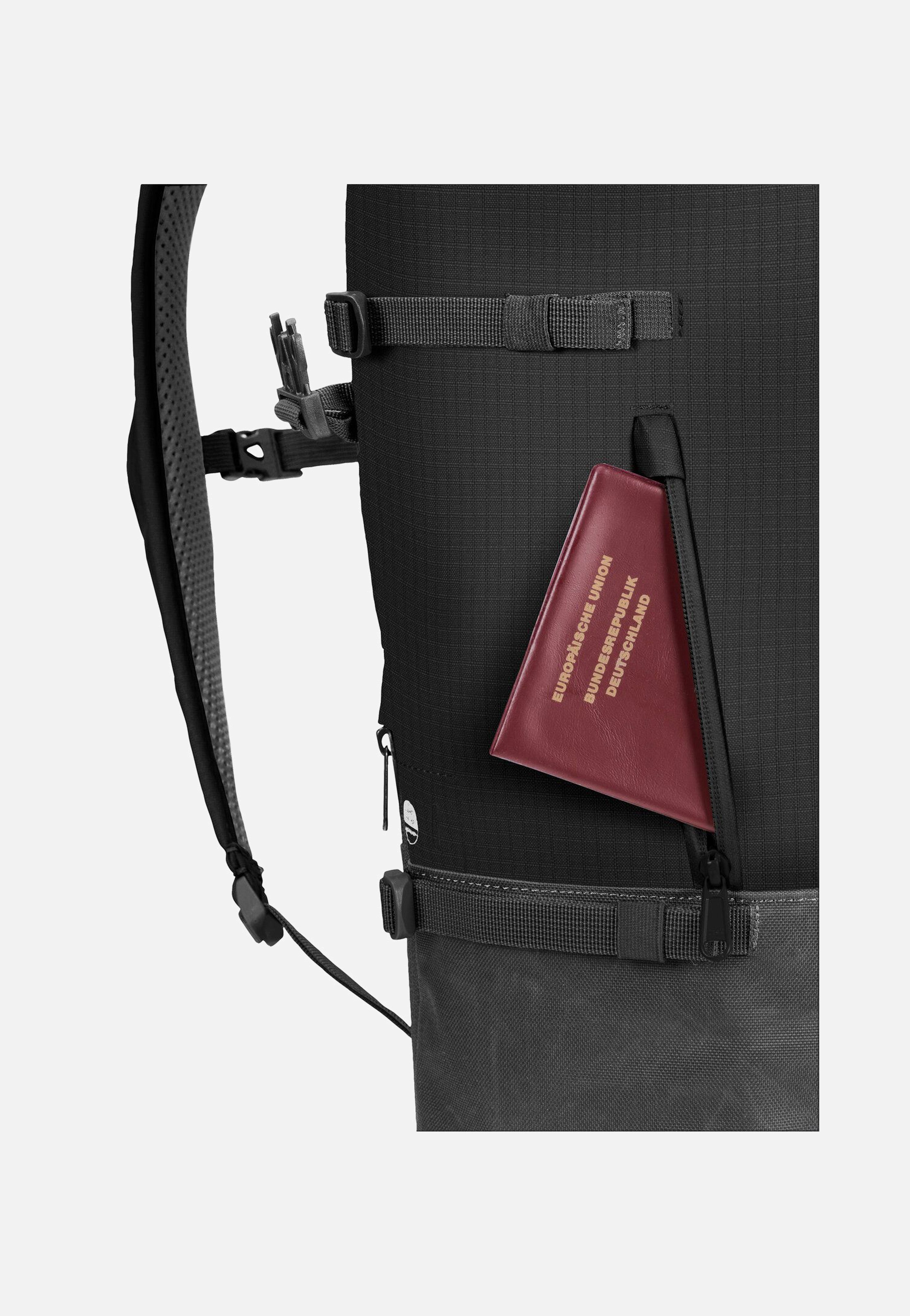 CityGo 23 II Black - Rolltop Rucksack
