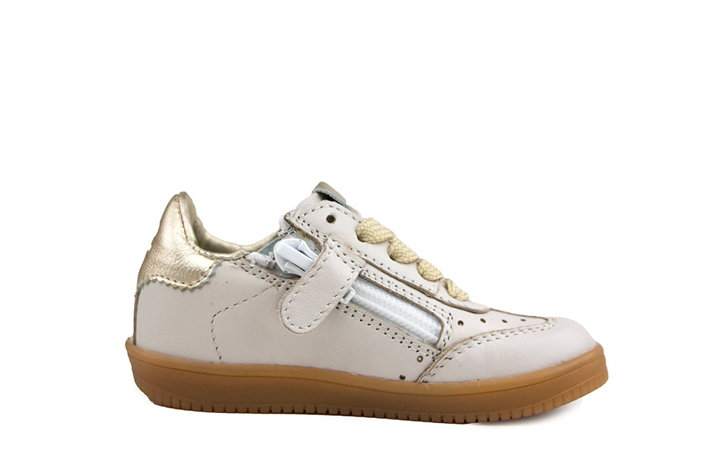 Pinocchio Sneaker Ivoor Goud Combi