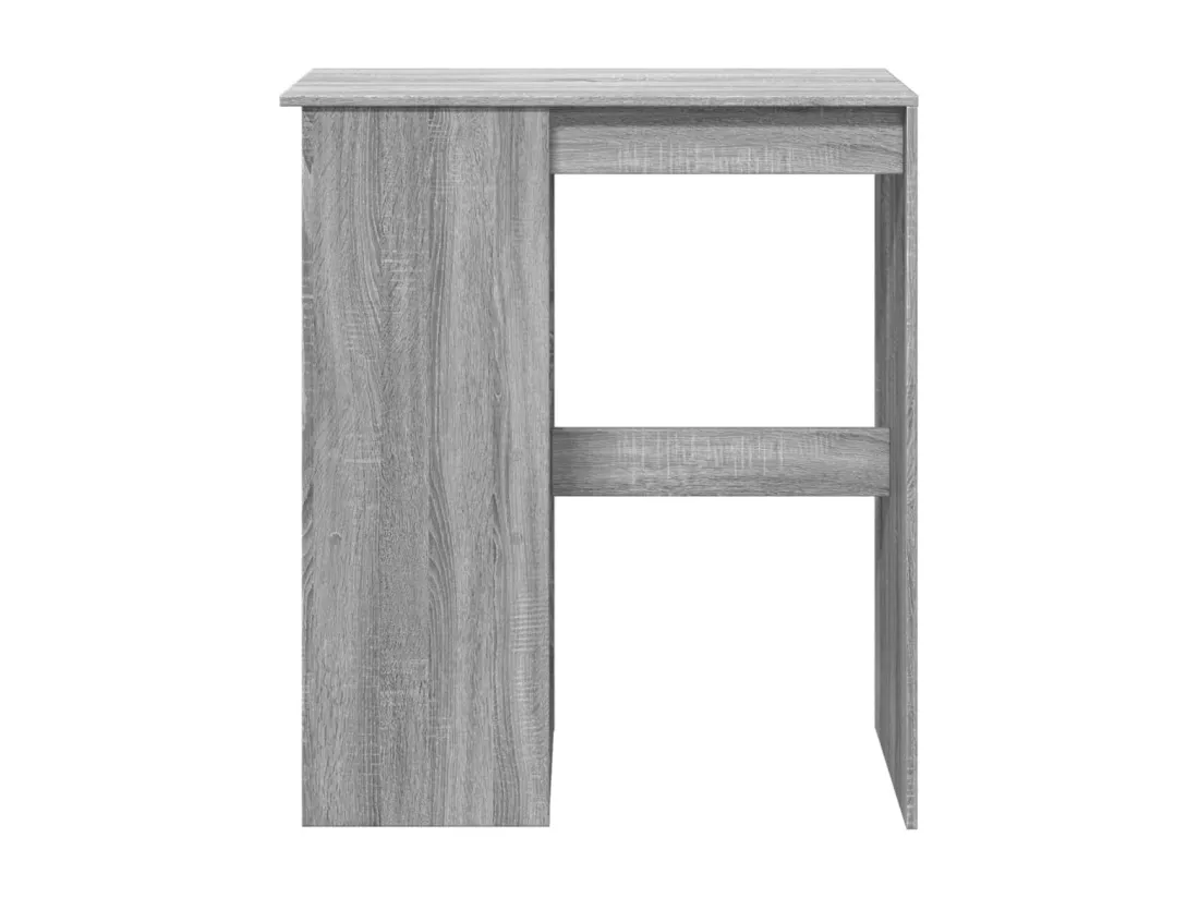 Table de bar avec étagères sonoma gris bois d'ingénierie