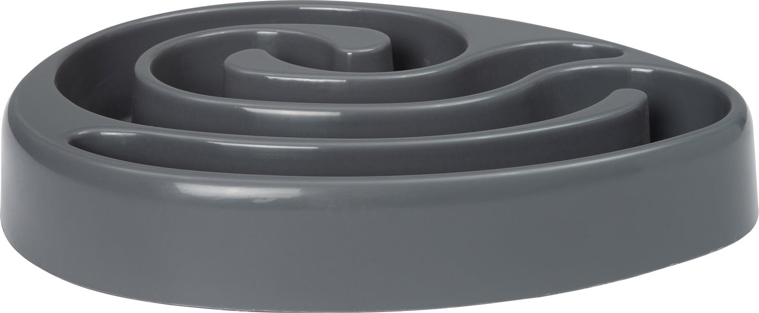 Intratuin hondenvoerbak anti-schrok grijs 40 x 33 x 6 cm