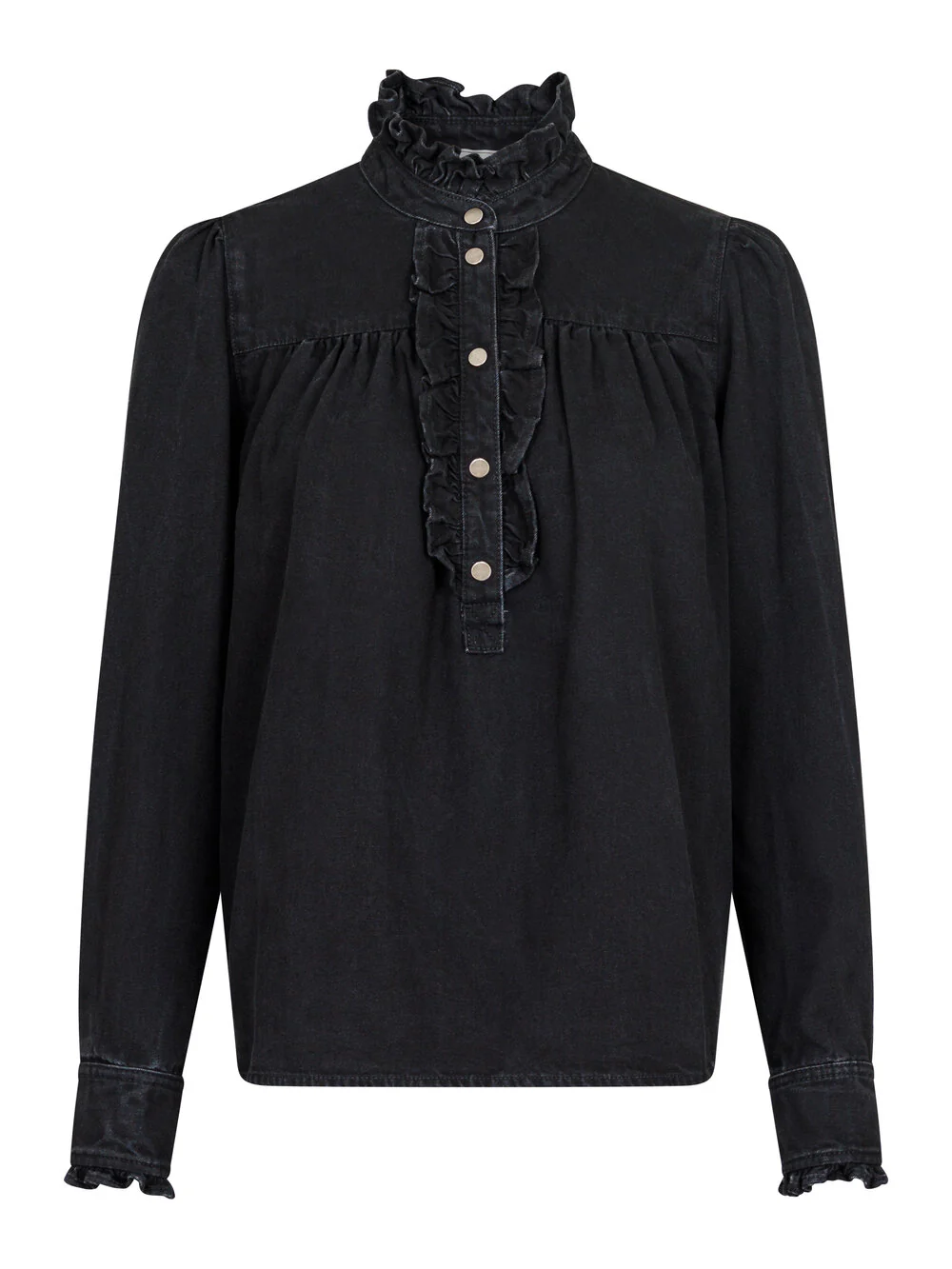 Neo Noir  Justine denimskjorte - sort