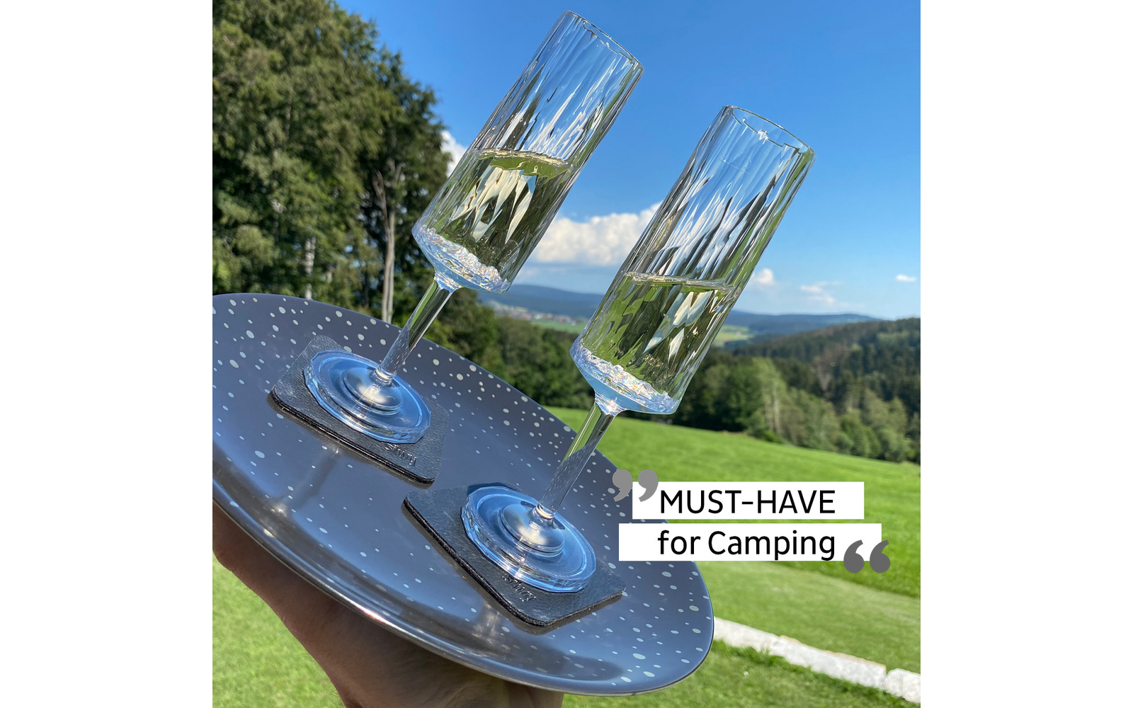 silwy® Sekt Magnet-Kunststoffgläser 6 Stück (150 ml)