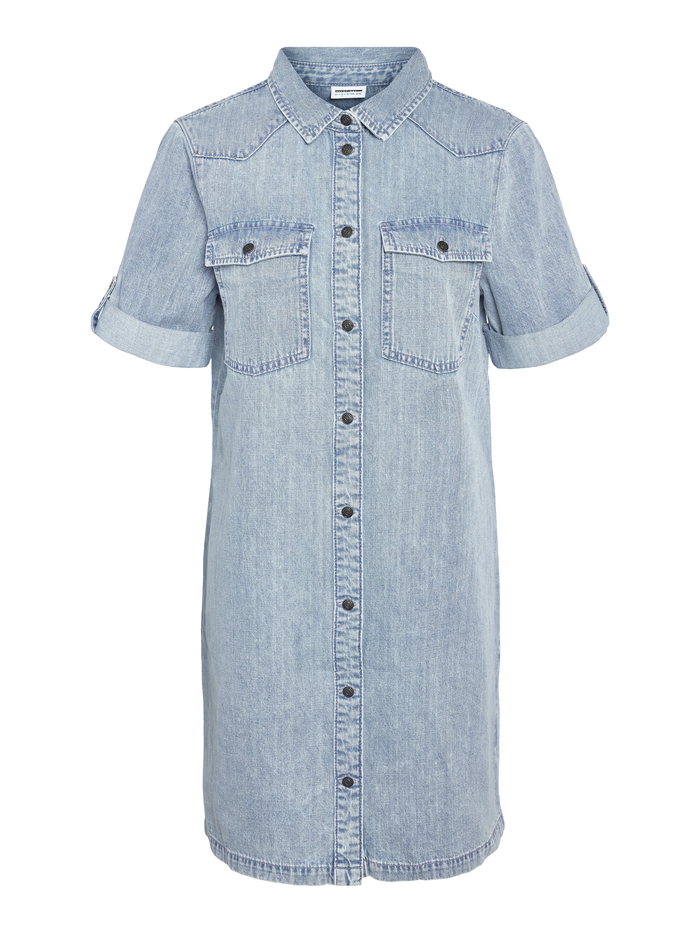 Noisy may Jeanskleid »NMNEW SIGNE S/S DENIM DRESS VI003LB NOOS« Brusttaschen