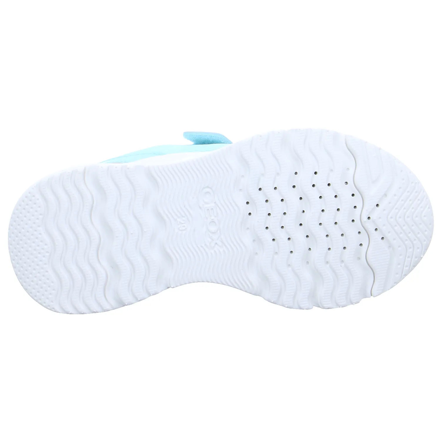 GEOX Kleinkinder-Halbschuh Klett Türkis Textil  Sneaker