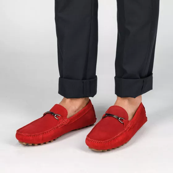 Mocassins ROUGE MEGIS CASUAL