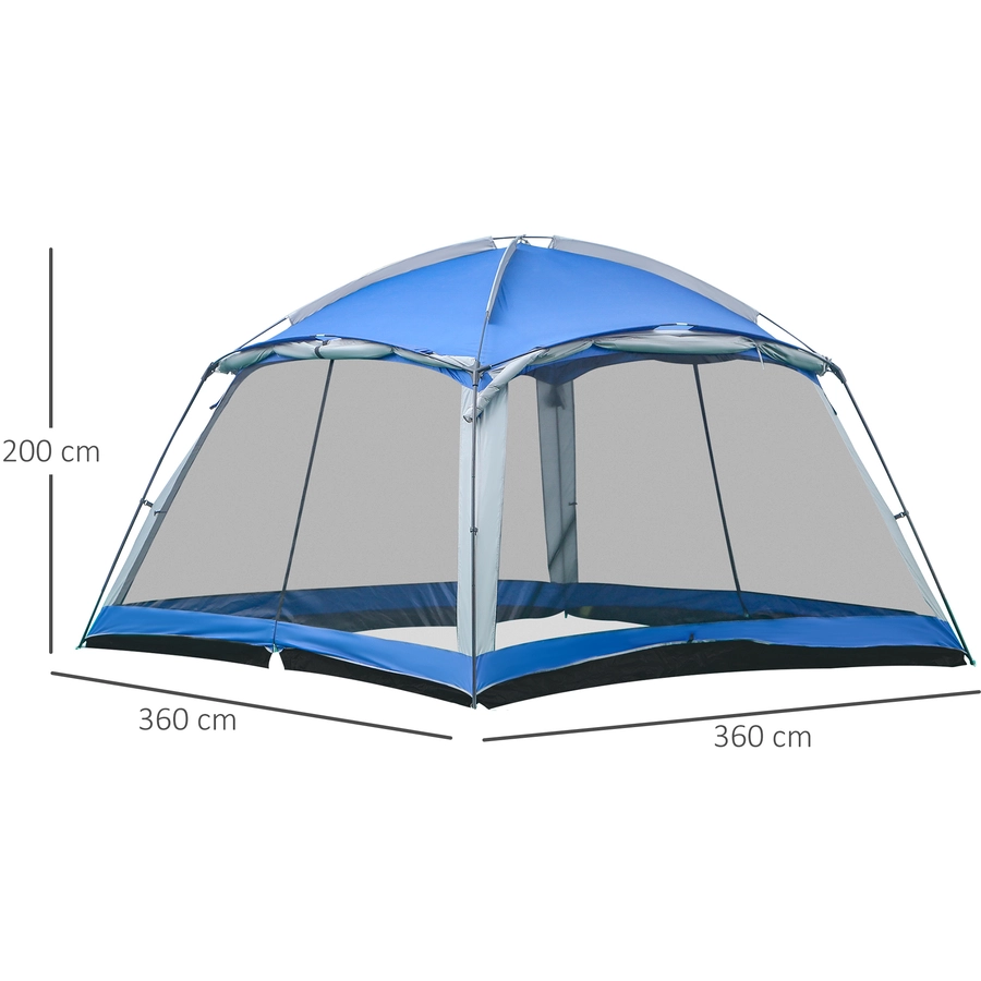 Outsunny Camping Zelt mit Tragetasche bunt