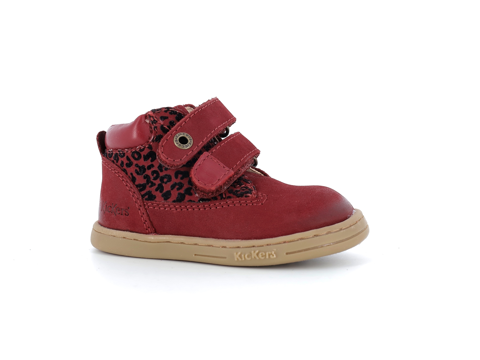 Kickers-TACKEASY Nubuck Bordeaux