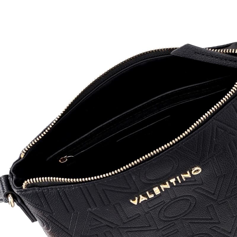 Valentino Bags Pansy Crossover Bag Black