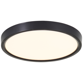Brilliant LED plafondlamp Galo zwart Ø23 cm 1700 lm