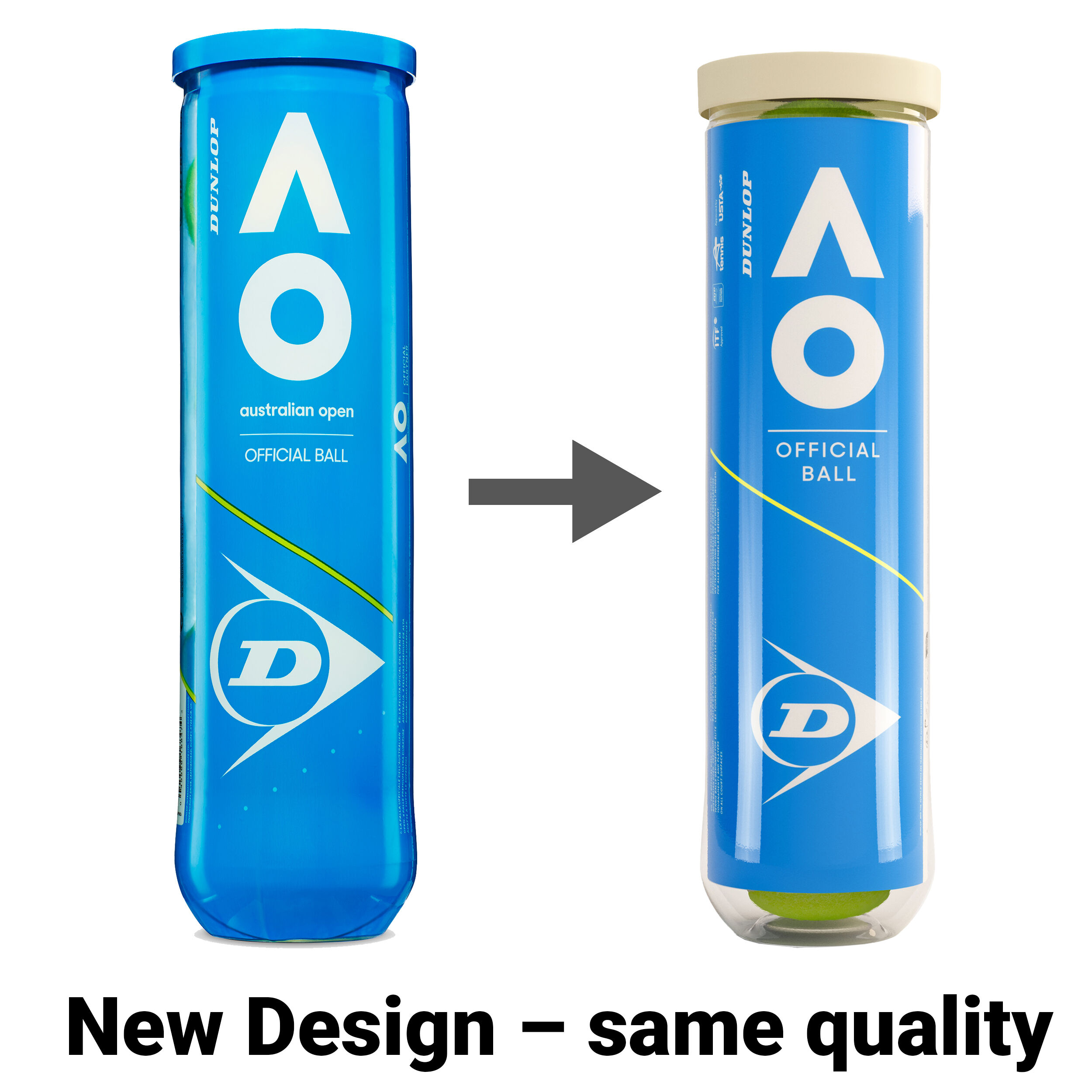 Dunlop Australian Open Tube De 4