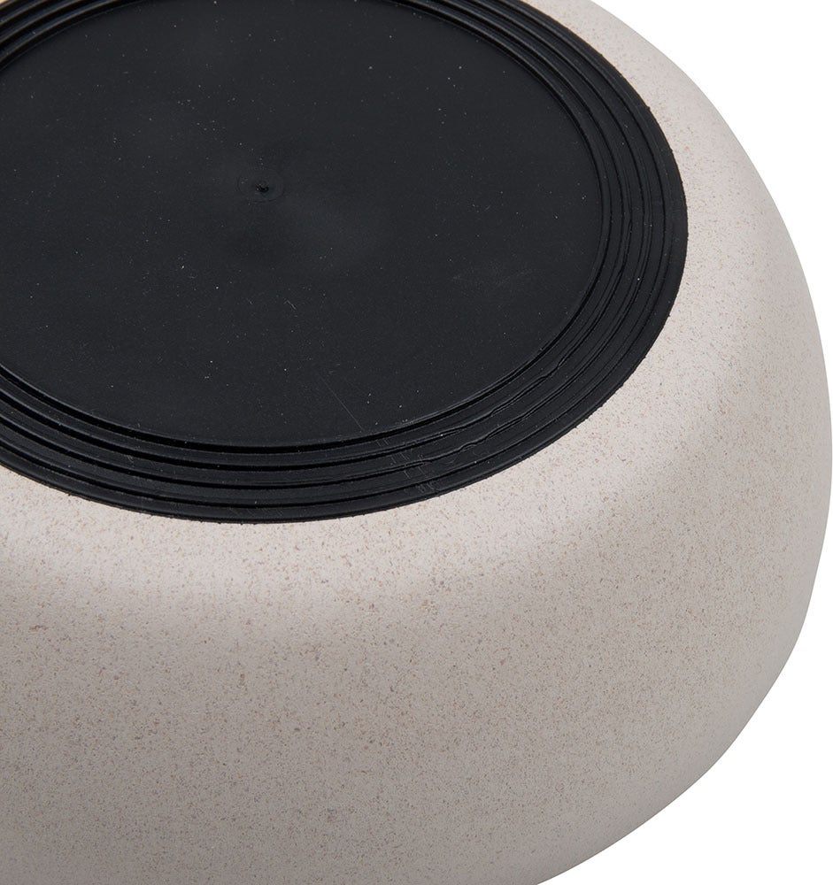District 70 hondenvoerbak Bamboo M beige D 17,5 H 5,8 cm 1000 ml