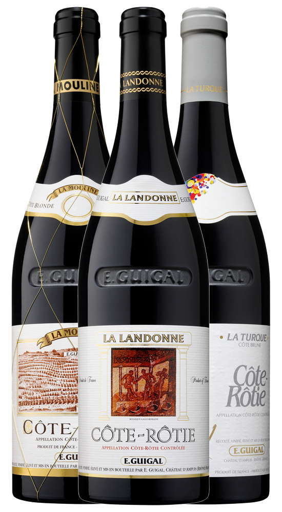 Guigal Caisse Trilogie 2018 Côte Rôtie : La Mouline, La Turque, La Landonne  Rhône-Côte-Rôtie-Rouge-