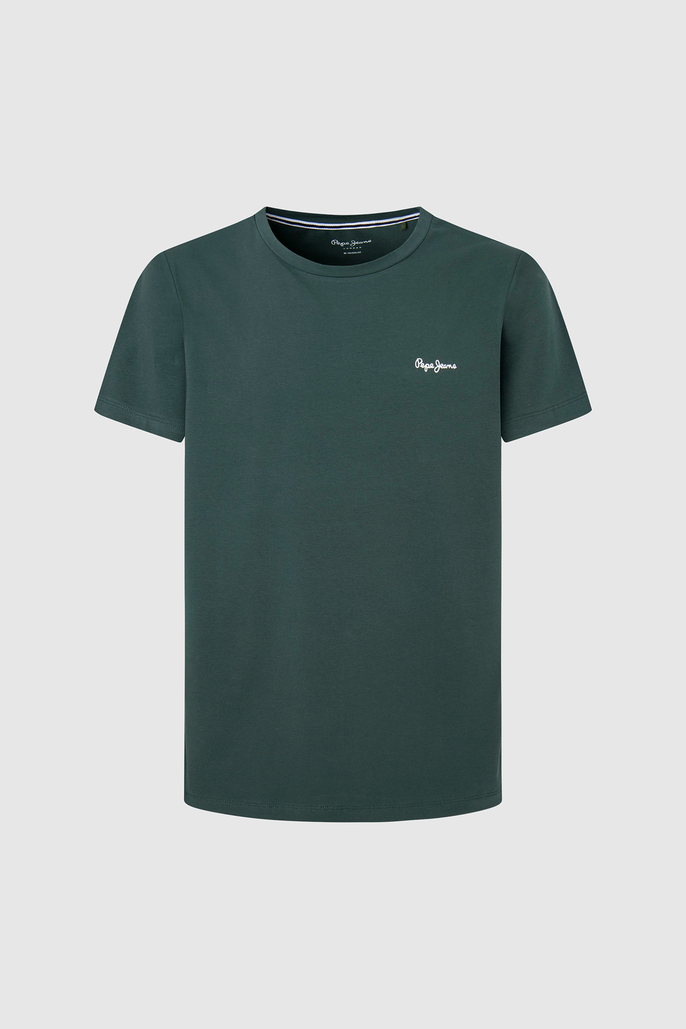 Camiseta de algodão com estampa de logotipo