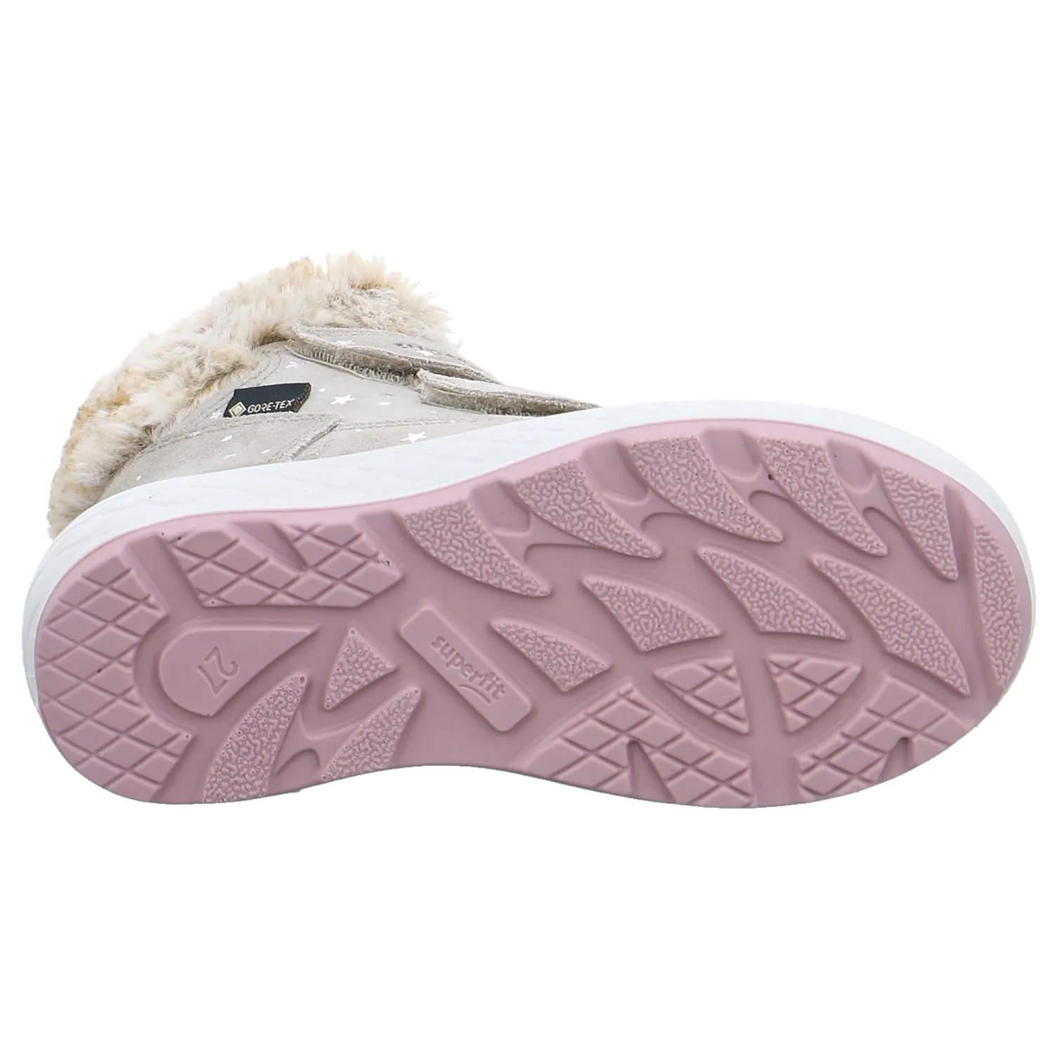 SUPERFIT Kleinkinder-Winter-Bottine Beige Textil  Baby-Boot