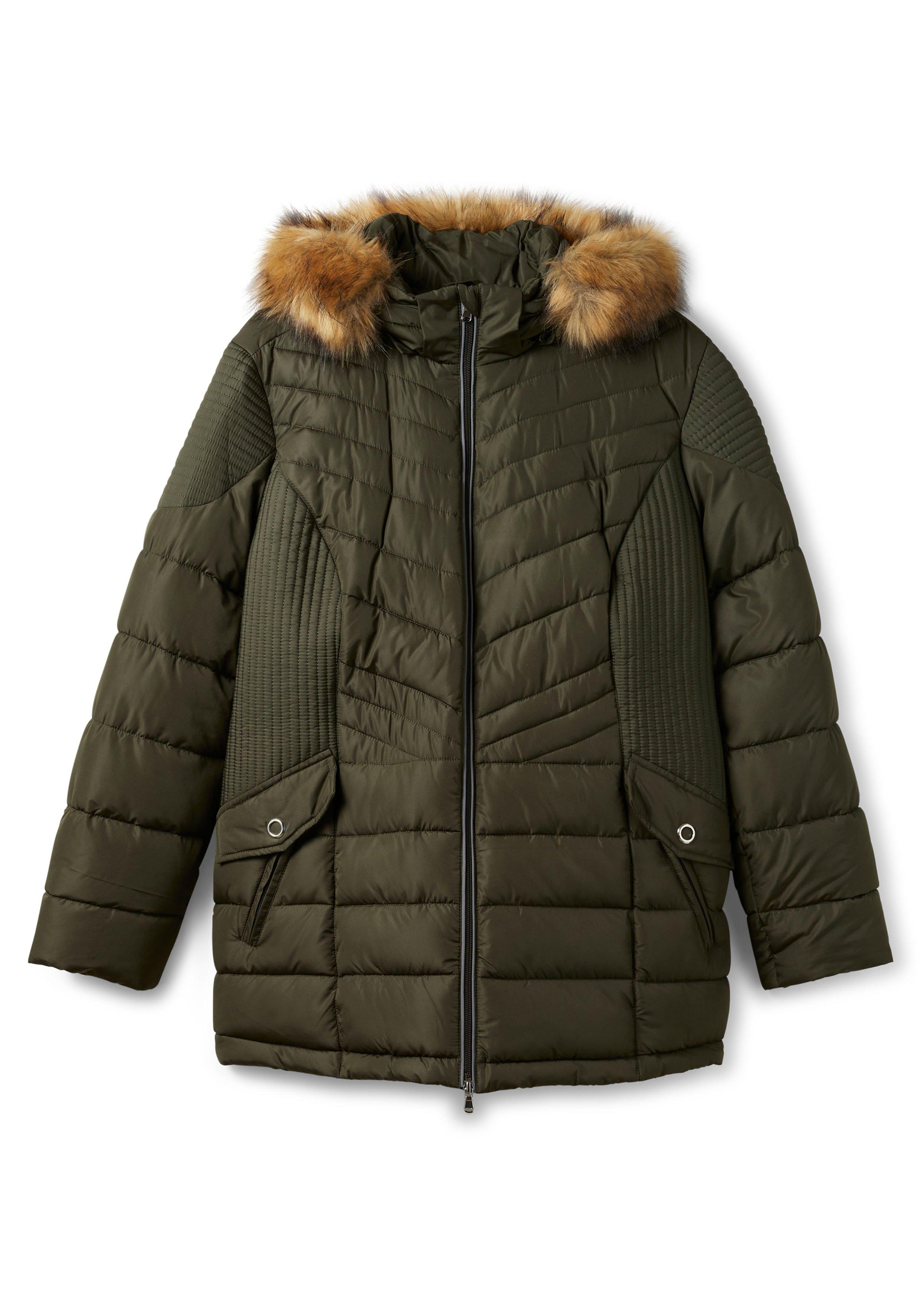 Steppjacke mit abnehmbarer Kapuze