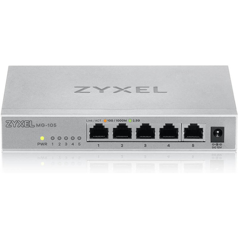 Zyxel XMG-105 Non-géré 2.5G Ethernet (100/1000/2500) Gris