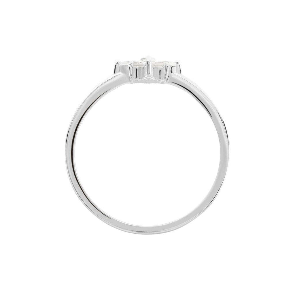 Bague Eclat Argent Blanc Oxyde De Zirconium