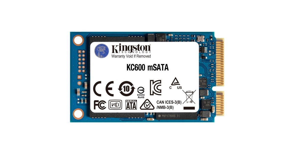 KingstonKC600 512 GB SSD  (SKC600/512G, SATA 6 Gb/s, mSATA)