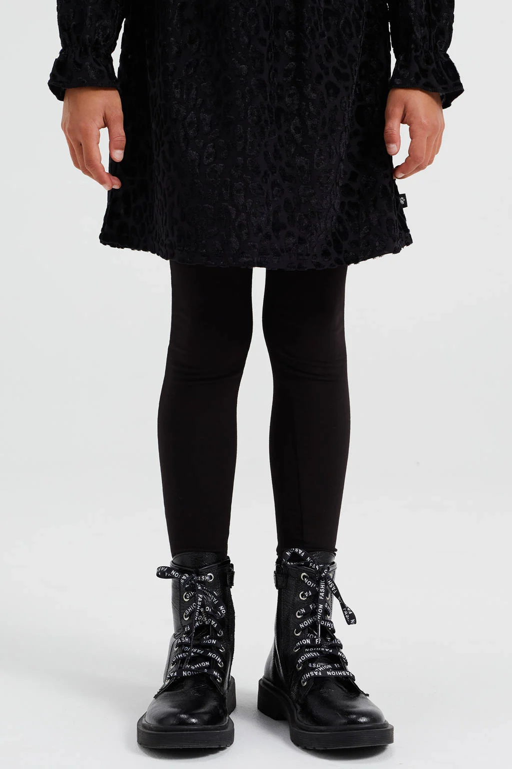 WE Fashion legging - set van 4 donkerblauw