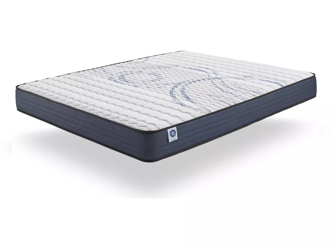 Naturalex - Matelas Perfectsleep 90x190 cm - Mousse HR - Accueil Blue Latex - Mémoire de forme, Parfait soutien, Confortable, 2 faces été, hiver- Antibactérien