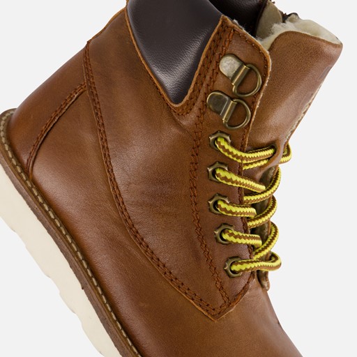 Muyters Mid Veterboots bruin Leer