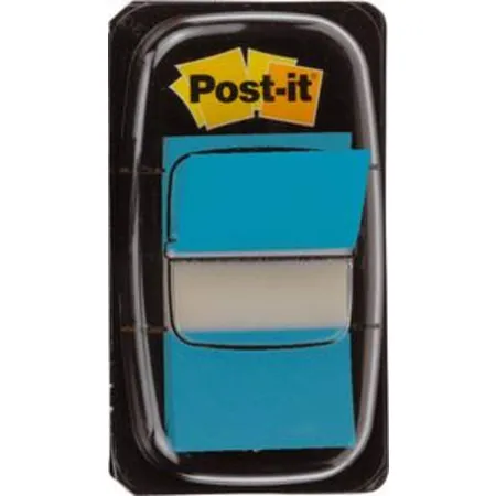 Post-it® Haftstreifen Index Standard, 25,4 x 43,2 mm, türkis, Spender mit 50 Streifen