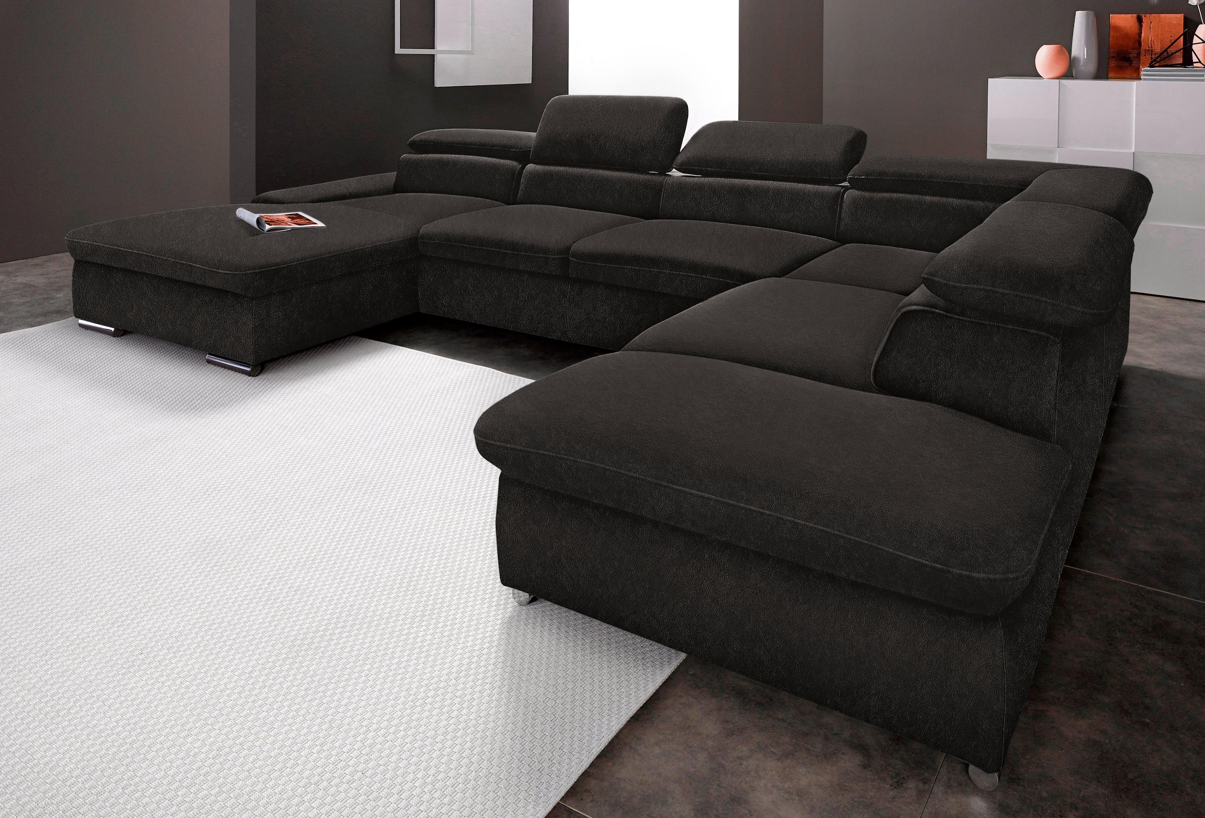 sit&more Wohnlandschaft »Alcudia U-Form« wahlweise mit Bettfunktion