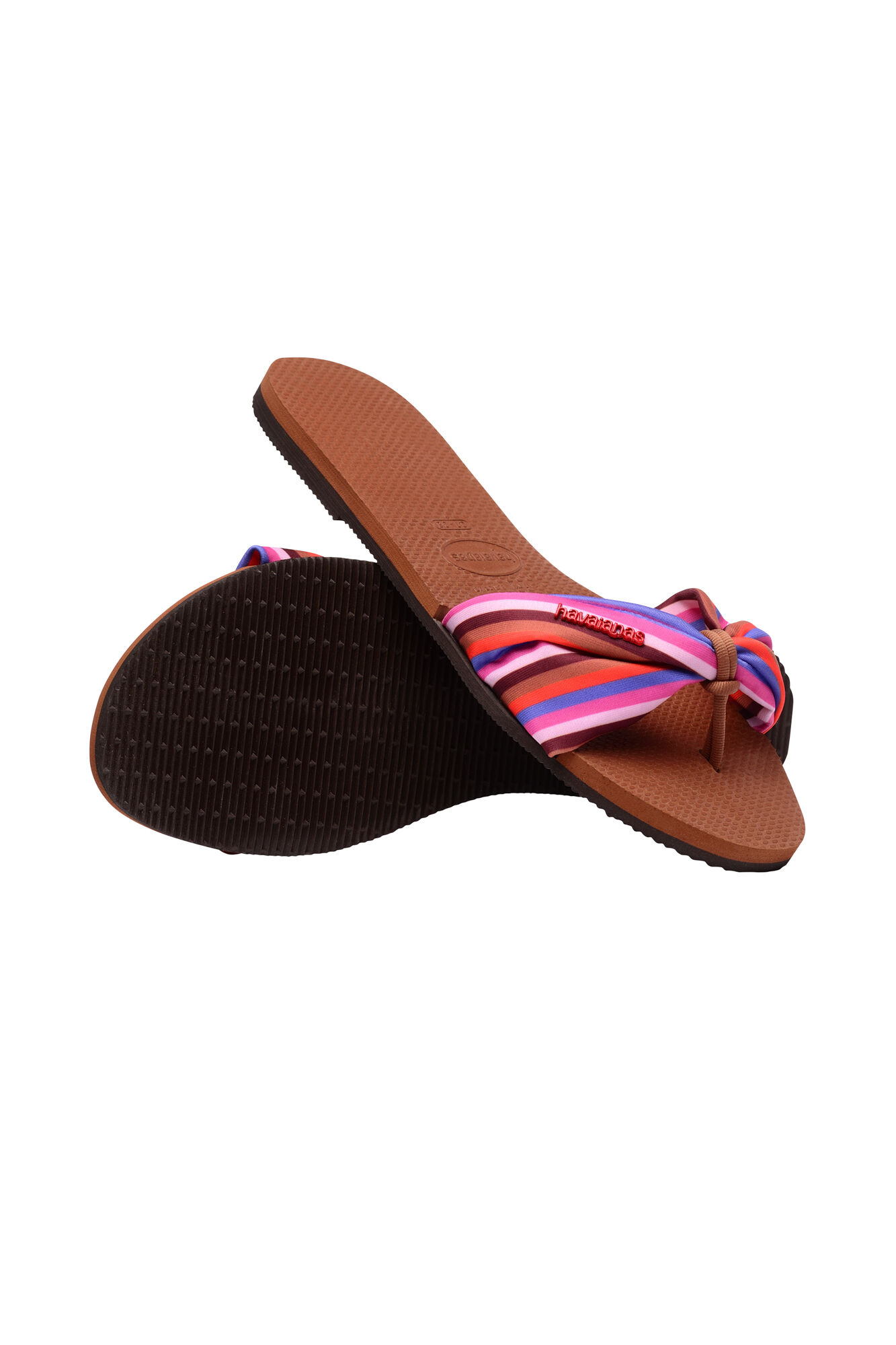 Chinelo Havaianas You Saint Tropez Print - Marrom