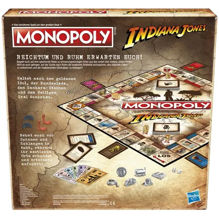 Hasbro Monopoly Indiana Jones Spiel