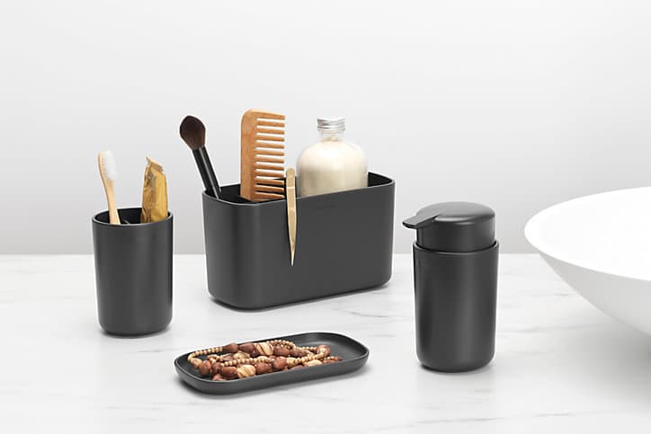 Rangement serviteur de salle de bains gris anthracite Renew Brabantia