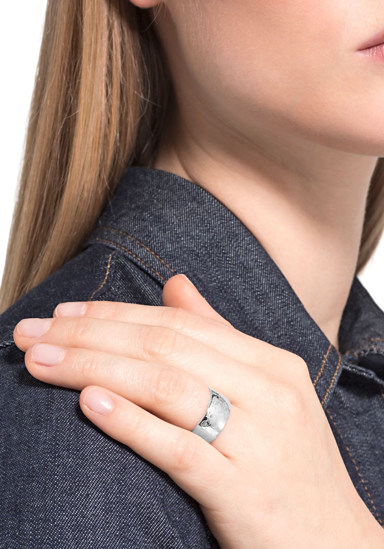 JOOP! Fingerring »Schmuck Geschenk Ring Kornblume, breit - Eyecatcher«