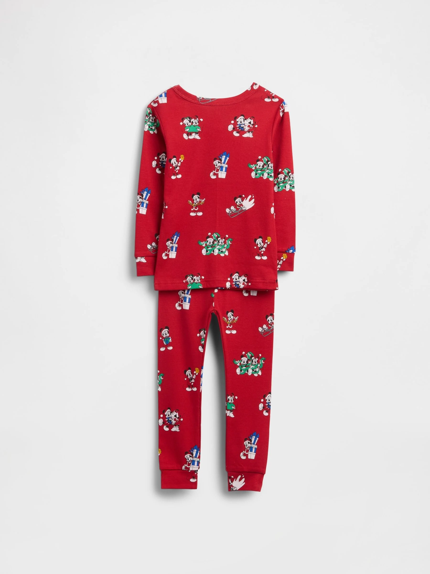 Rood - Gap Disney Cotton Christmas Pyjamas (6mths-5yrs) (6mths-5yrs)