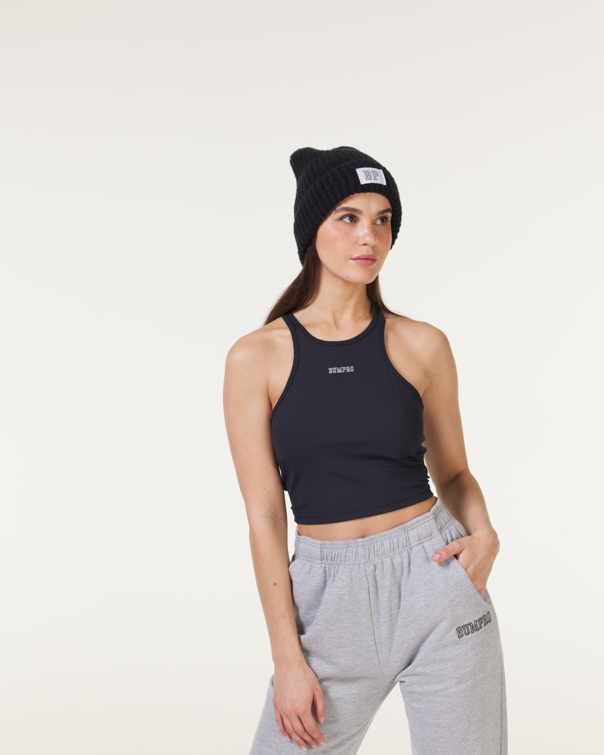 Bumpro Varsity Rib Tank Top Black