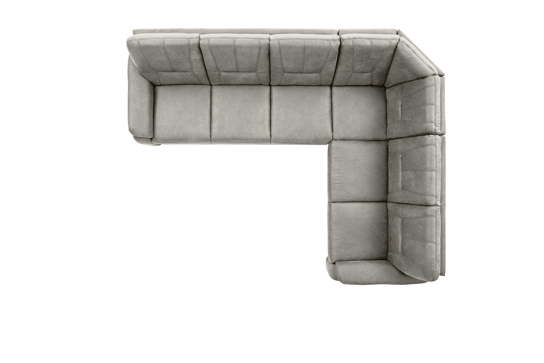 polsterpower Ecksofa - Saddle alu - Basismodell - rechts