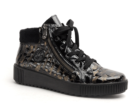 Rieker boots bottine plates femme m6441 bronze