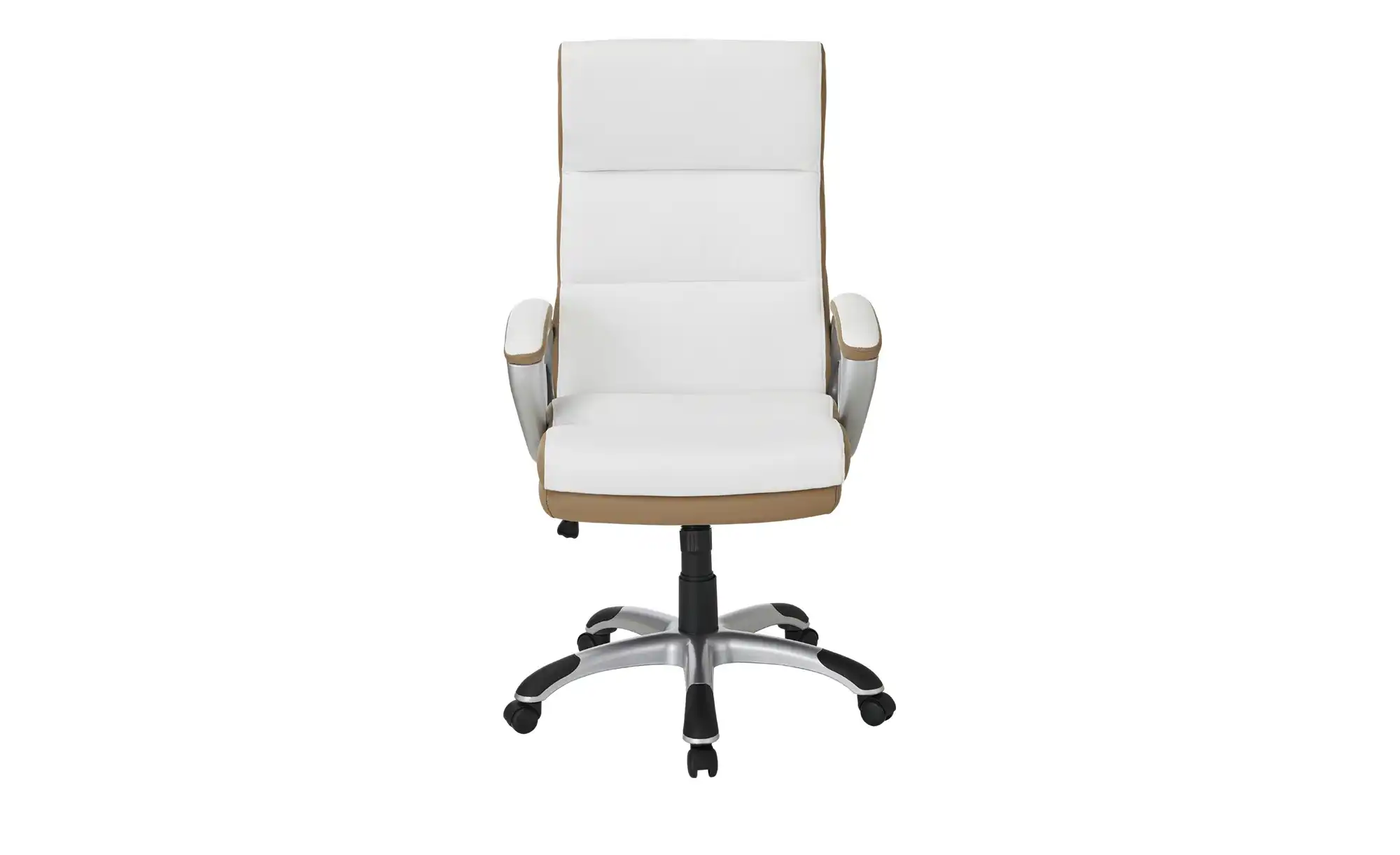Chefsessel beige & weiß Weißach 2