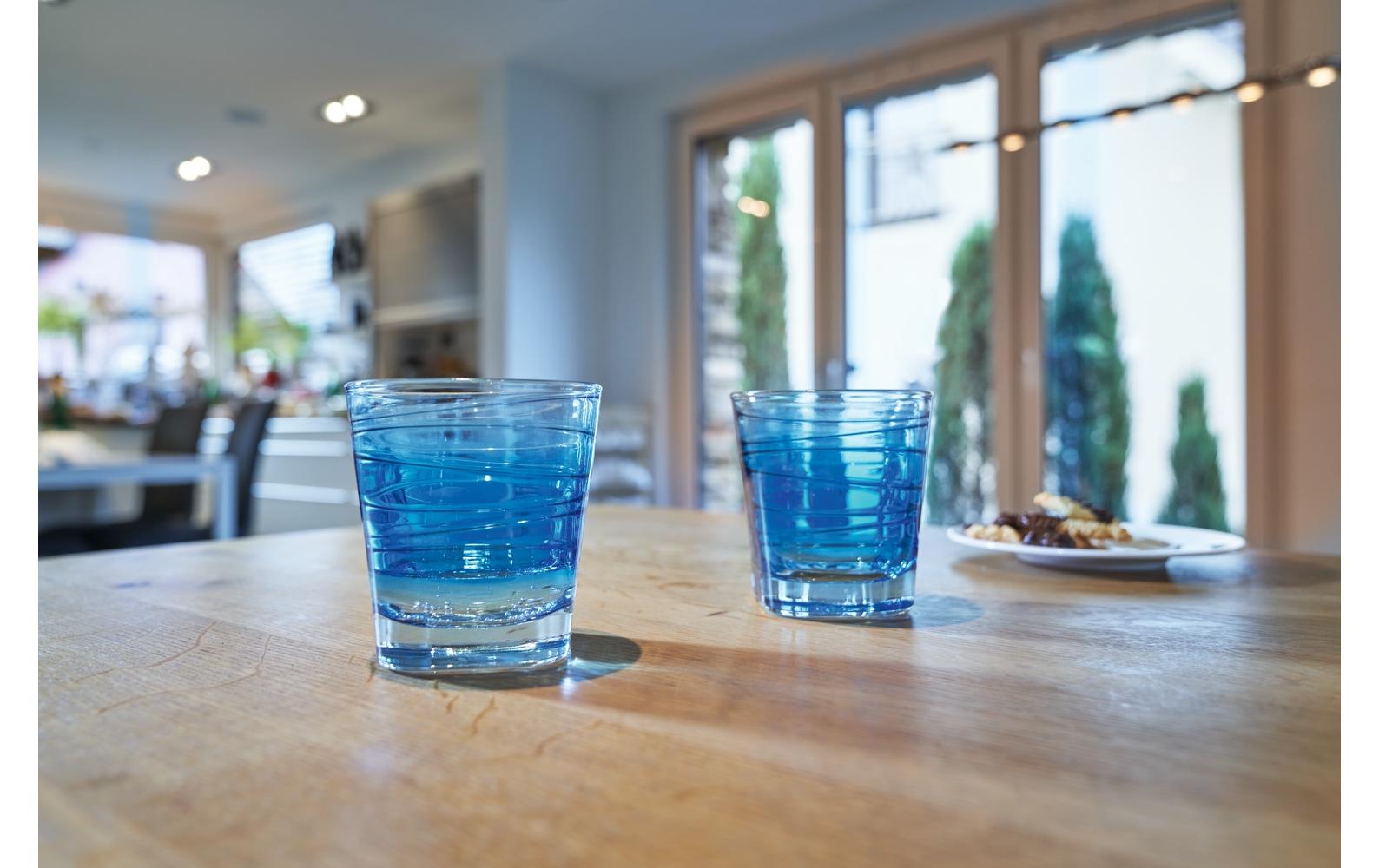 Trinkglas Vario Struttura 250 ml, 6 Stück, BlauGläser-Set