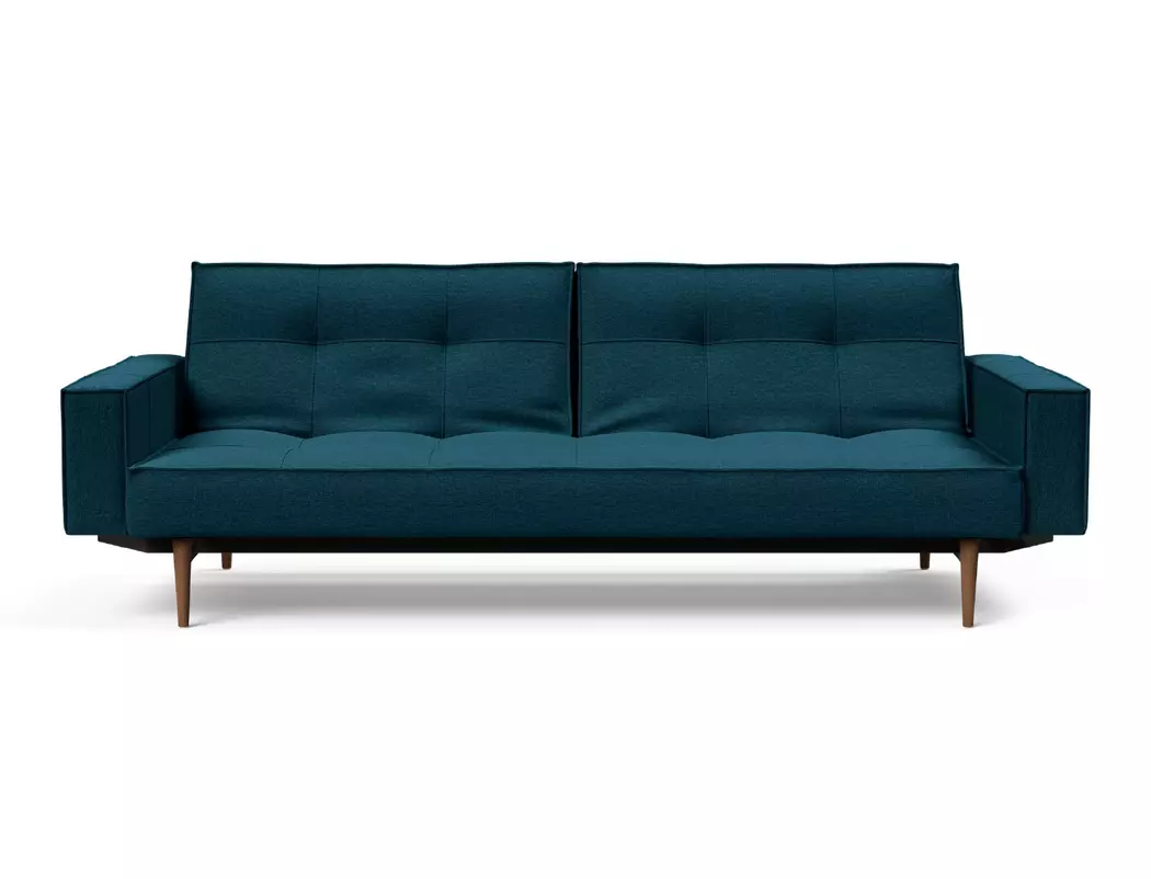 Schlafsofa mit Armlehnen Splitback Styletto dunkel