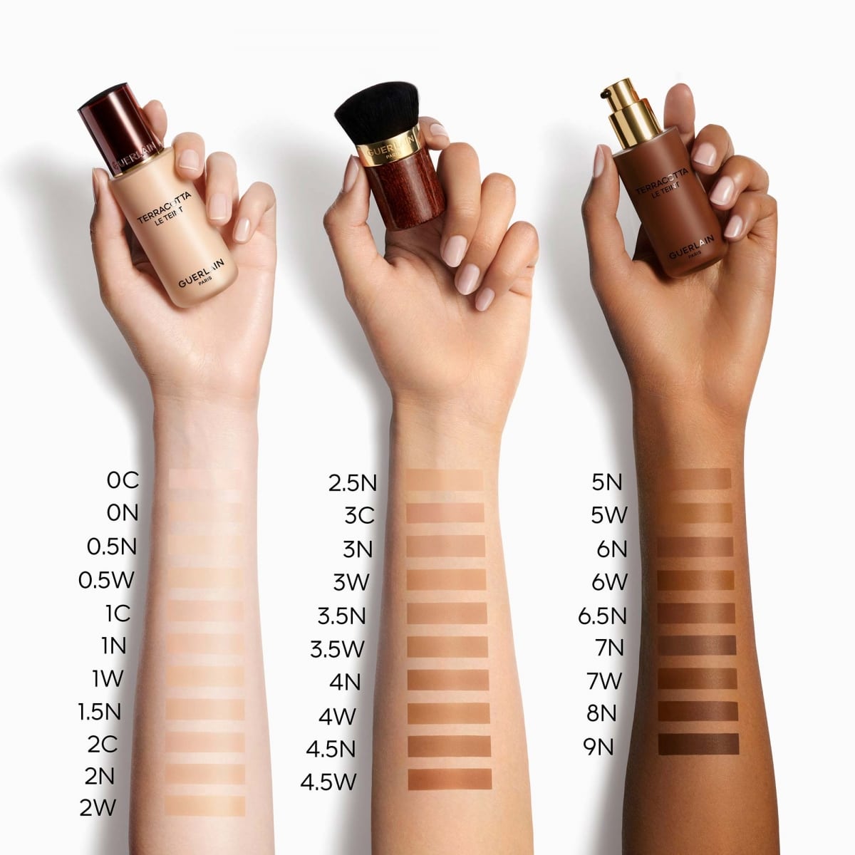 GUERLAIN Terracotta Le Teint Fond de Teint Perfection Naturelle Fraîcheur Bonne Mine Tenue 24h - Sans Transfert