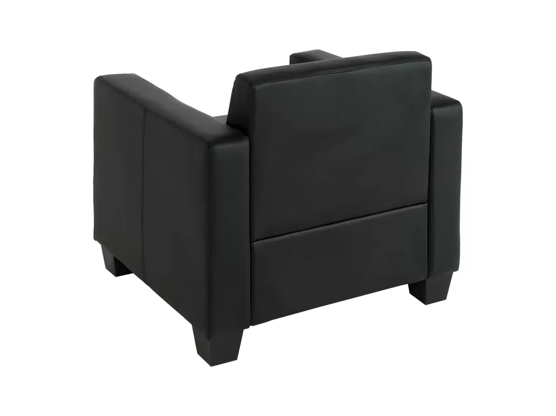 Fauteuil lounge Moncalieri, noir