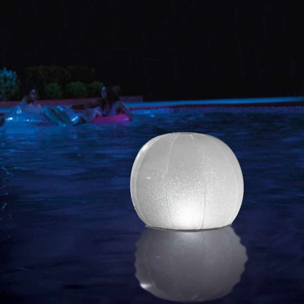 Intex Globo Led Flutuante Insuflável para piscina (Multicor - 22x23x23cm)