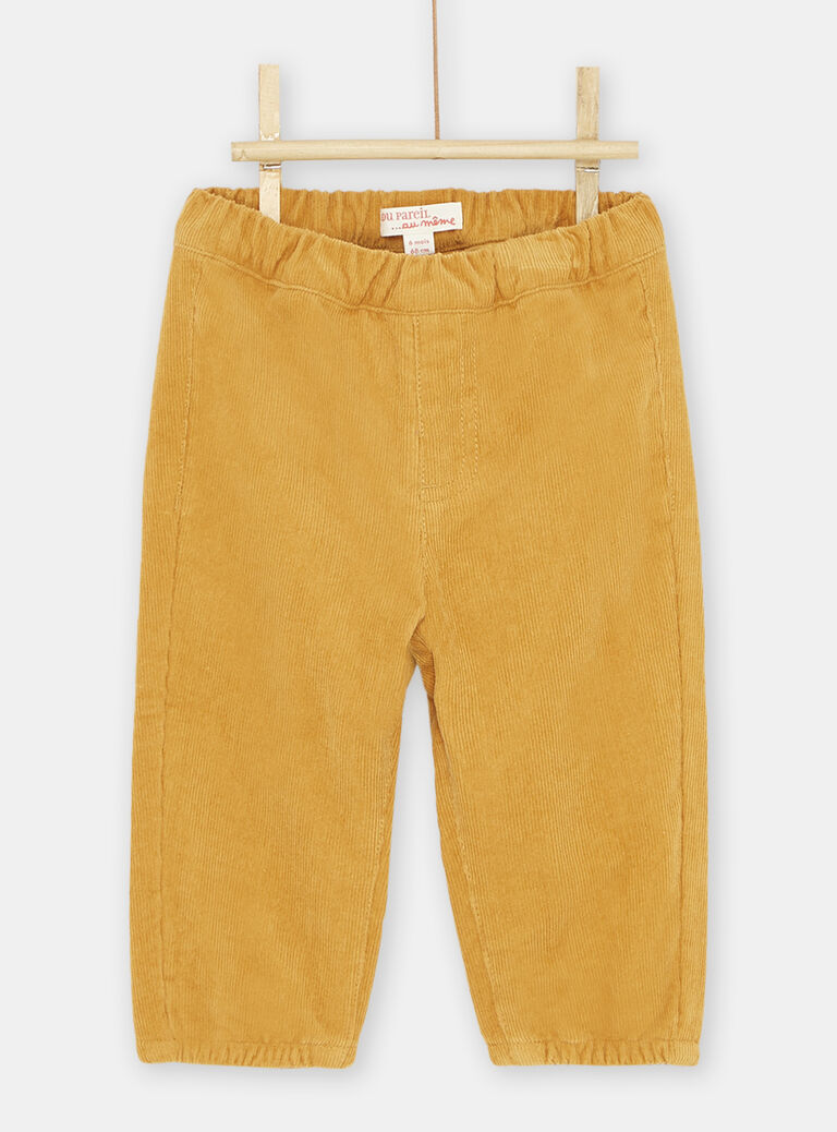 Pantalon en velours miel bébé garçon