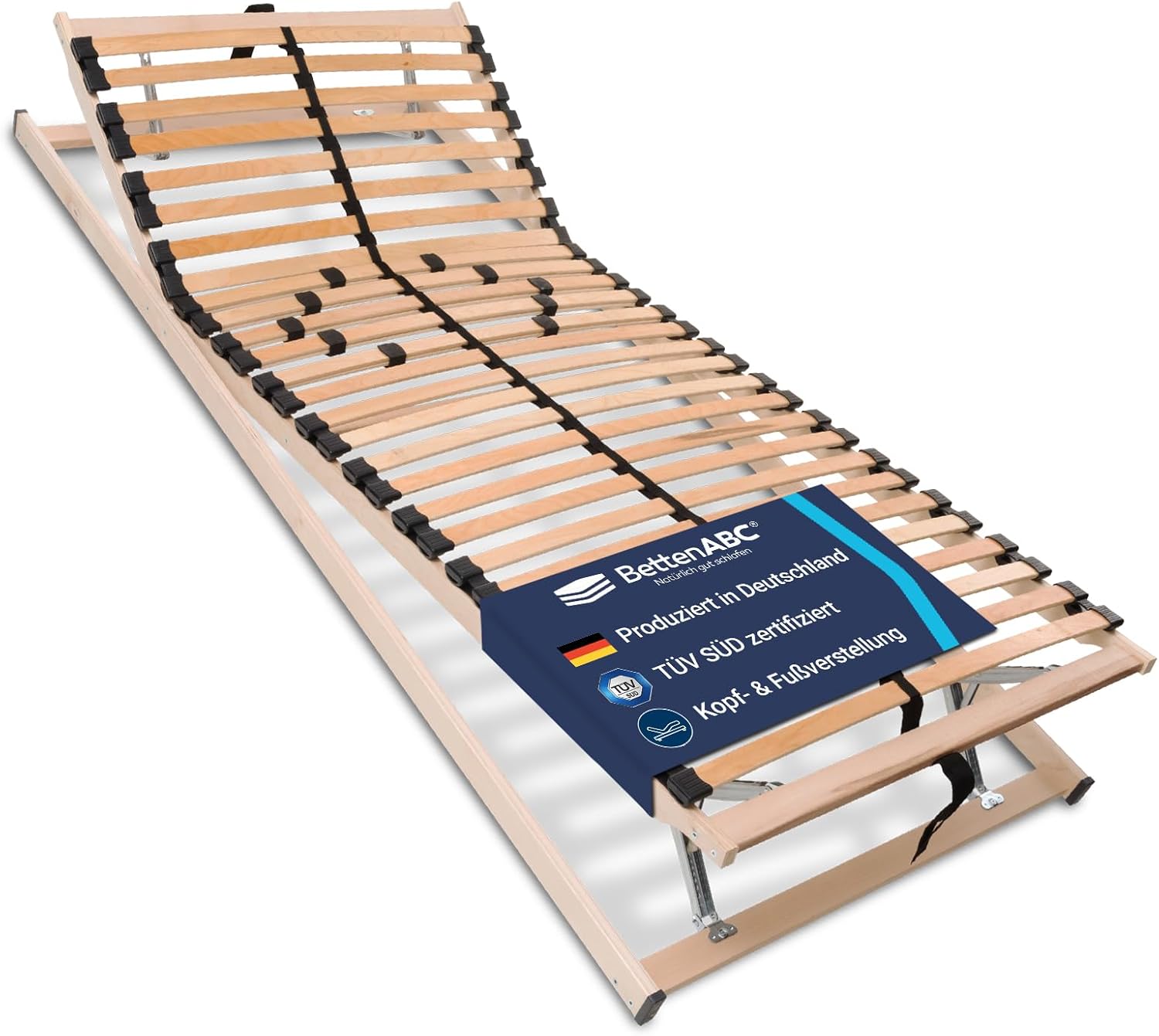 Betten-ABC Lattenrost Max1 K+F, fertig montiert, mit verstellbarem Kopf- und Fussteil (Größe: 140x200)