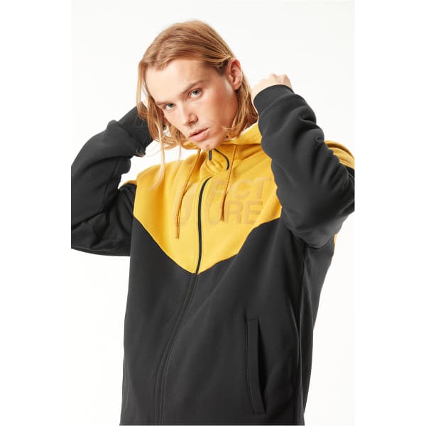 Sweatshirt PICTURE BASEMENT PLUSH ZIP HOODIE CHAI TEA BLACK