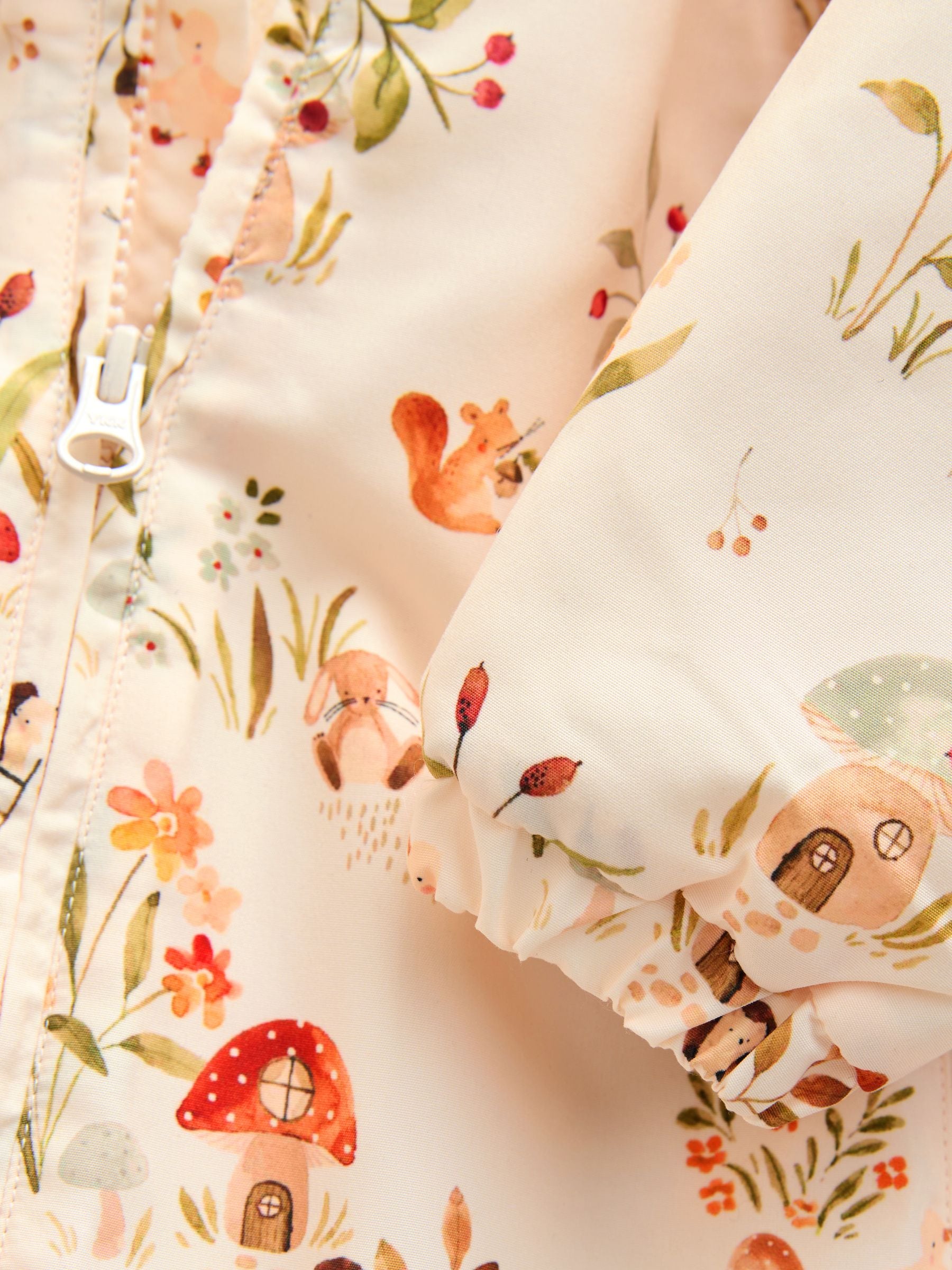 Ecru Woodland trui met capuchon - Baby kinderwagenpak van nylon (0mnd -2jr)