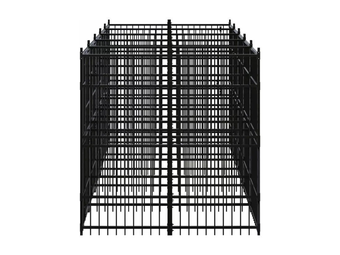 Chenil cage enclos pac noire 480 x 192 x 200 cm 02_0041887