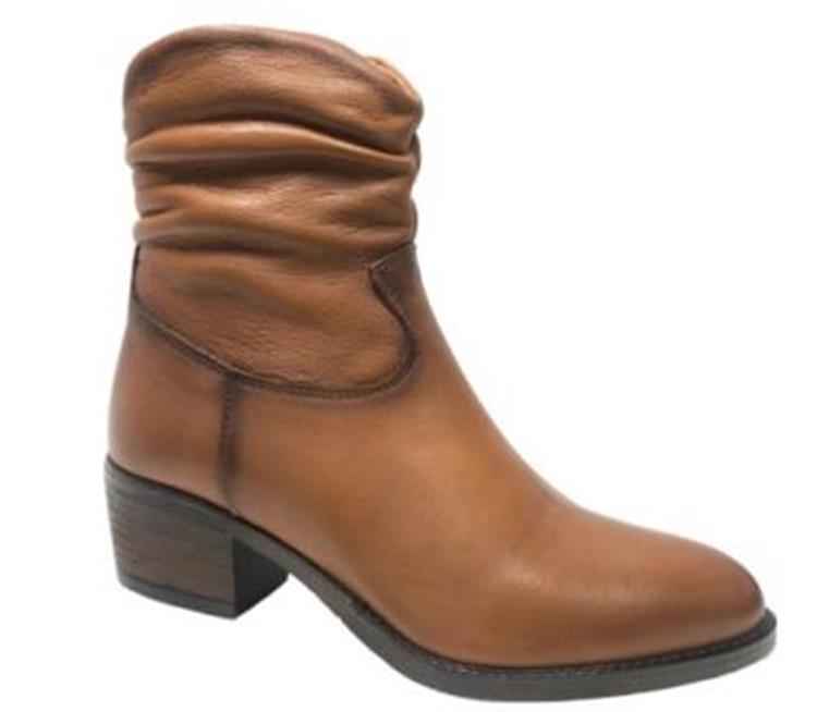 AQA Shoes A8486 velvet cognac