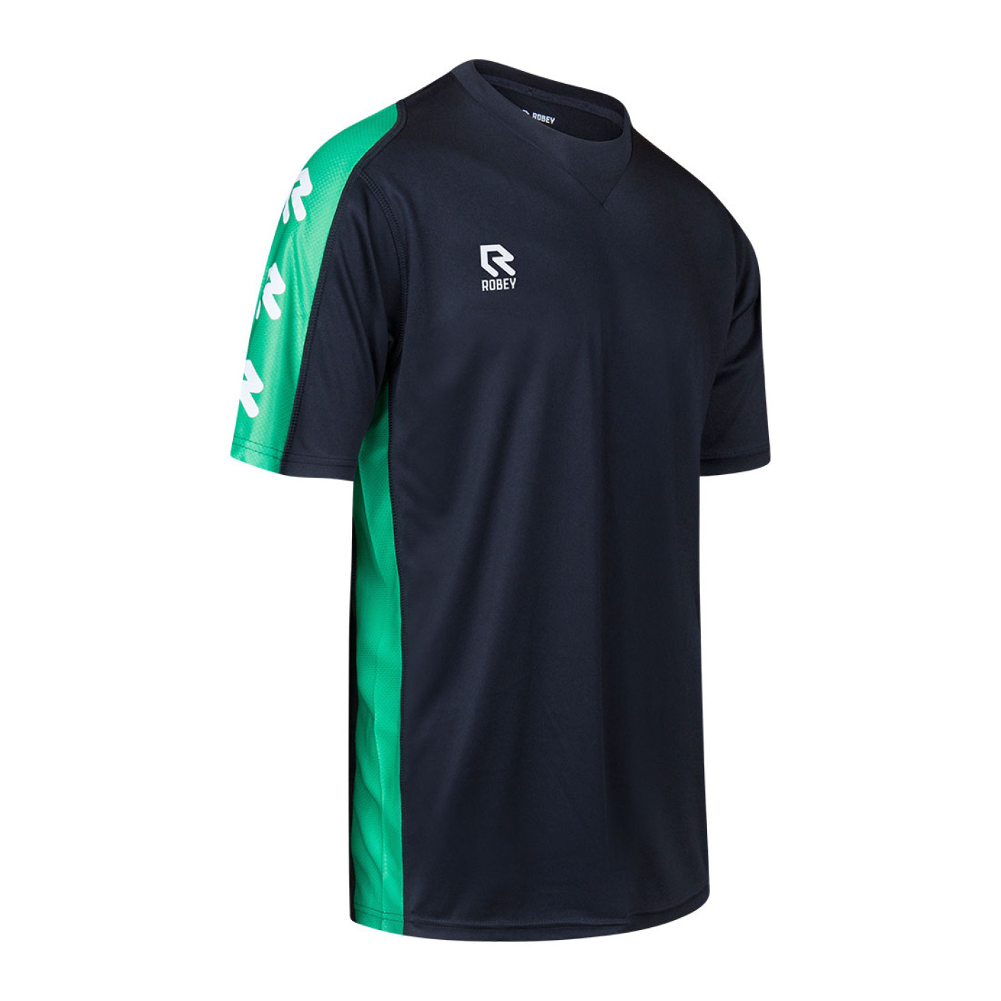 Robey Performance Trainingsshirt Kids Zwart Groen