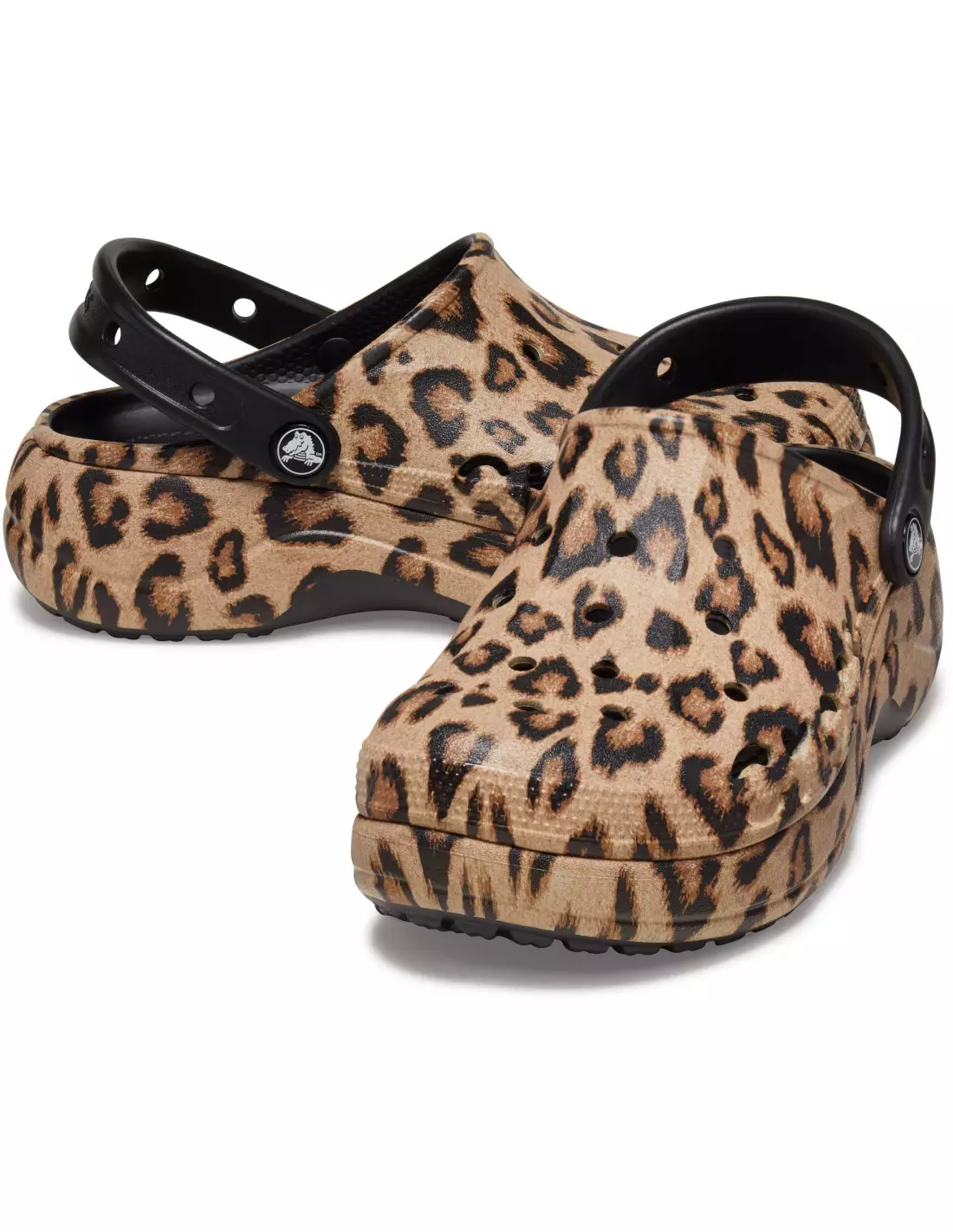 CROCS BAYA PLATFORM PRINTED CLOG - Mules & sabots 0C4BLACKMULTI